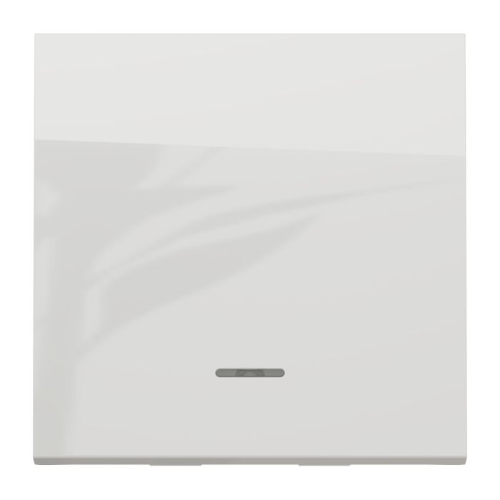 Кнопка, 1-клавішна, 10 А, 2 модулі, біла, Unica New, Schneider Electric [NU320618N]