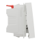 Кнопка, 1-клавішна, 10 А, 2 модулі, біла, Unica New, Schneider Electric [NU320618N]