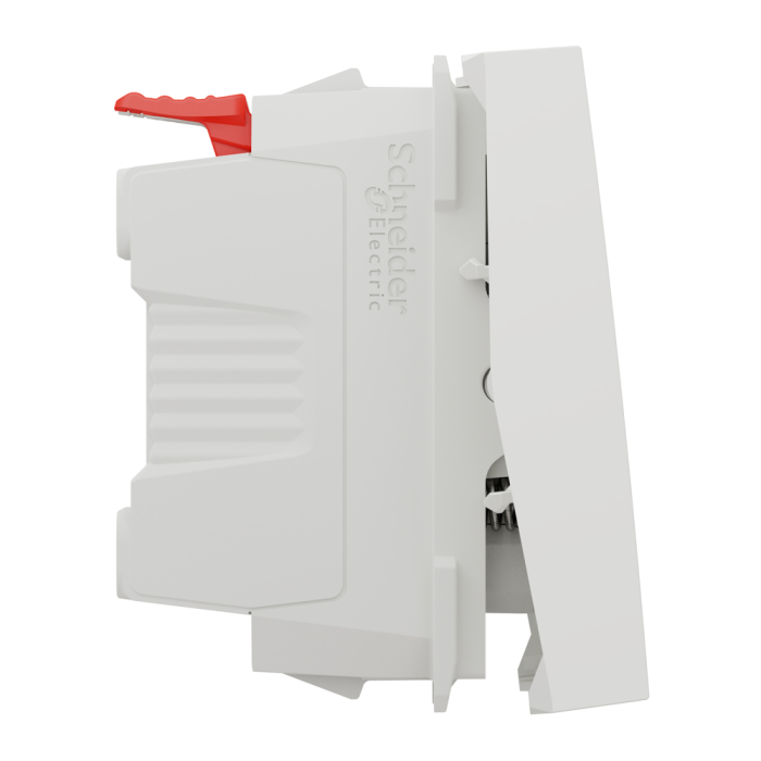Кнопка, 1-клавішна, 10 А, 2 модулі, біла, Unica New, Schneider Electric [NU320618N]