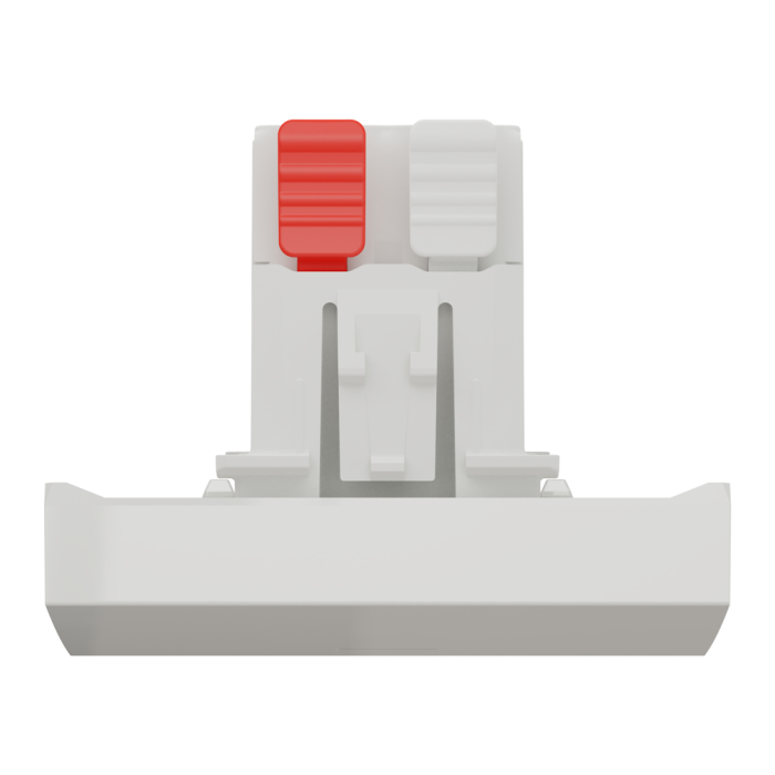 Кнопка, 1-клавішна, 10 А, 2 модулі, біла, Unica New, Schneider Electric [NU320618N]