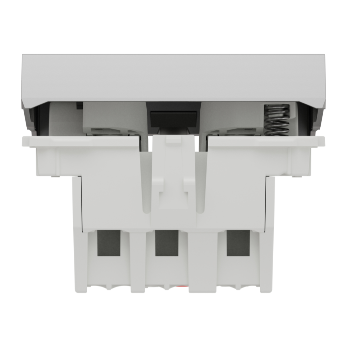 Кнопка, 1-клавішна, 10 А, 2 модулі, алюмінієва, Unica New, Schneider Electric [NU320630]