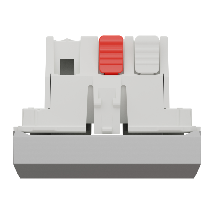 Кнопка, 1-клавішна, 10 А, 2 модулі, алюмінієва, Unica New, Schneider Electric [NU320630]