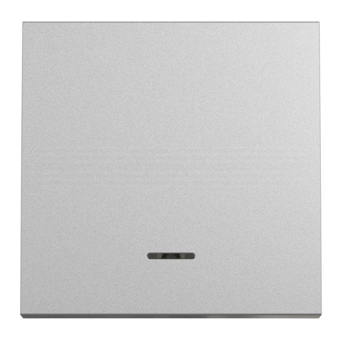 Кнопка, 1-клавішна, 10 А, 2 модулі, алюмінієва, Unica New, Schneider Electric [NU320630N]