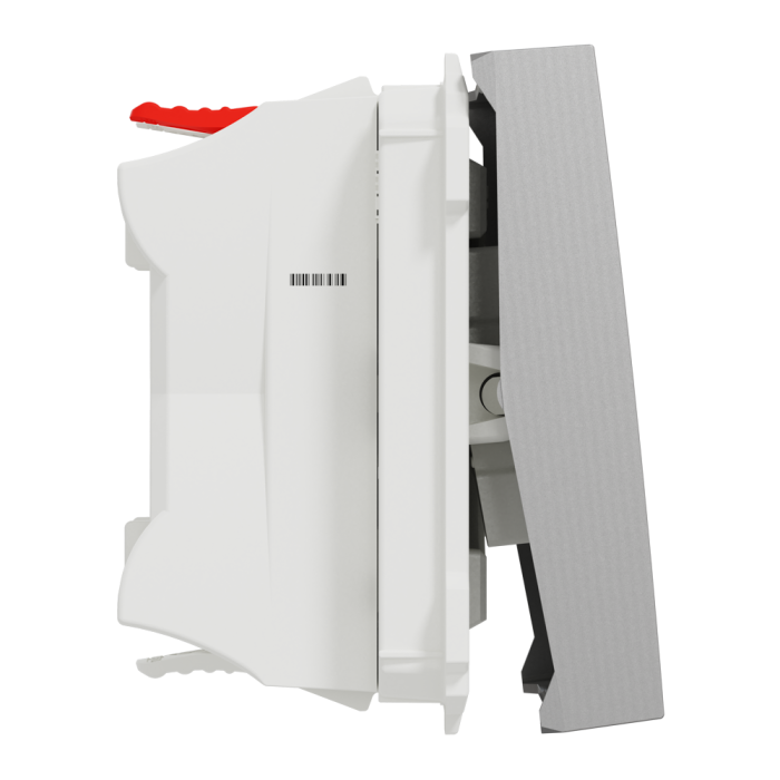 Кнопка, 1-клавішна, 10 А, 2 модулі, алюмінієва, Unica New, Schneider Electric [NU320630N]