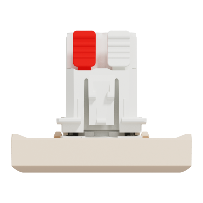 Кнопковий перемикач, 1-клавішний, 10 А, 2 модулі, Unica New, Schneider Electric [NU320644]