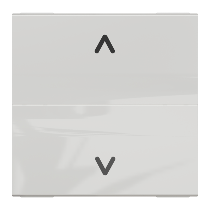 Управління затвором, 2-клавішний, 6 А, 2 модулі, білий, Unica New, Schneider Electric [NU320718]