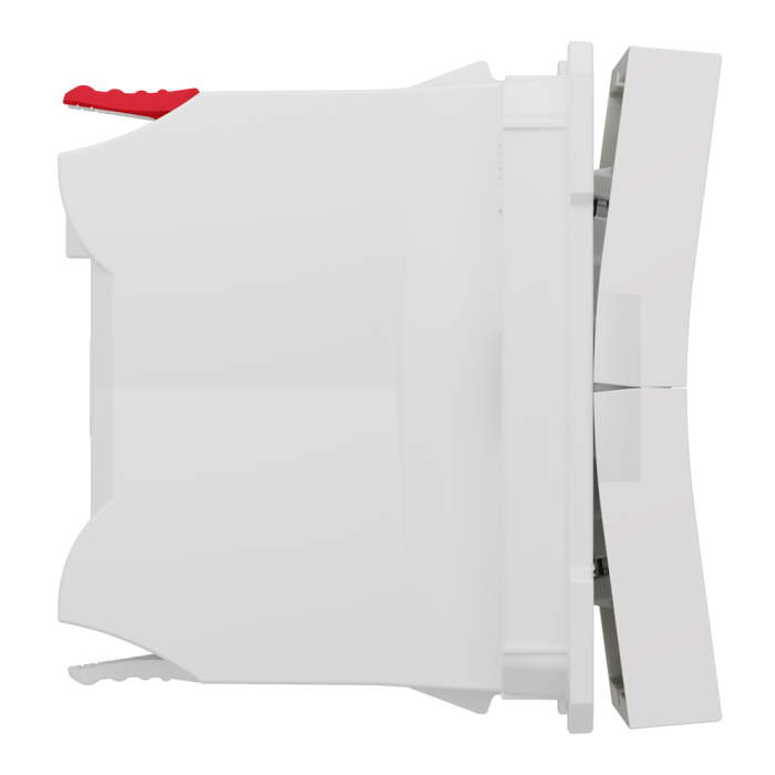 Управління затвором, 2-клавішний, 6 А, 2 модулі, білий, Unica New, Schneider Electric [NU320718]