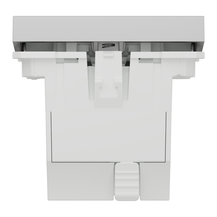 Кнопковий вимикач для жалюзі, 2-клавішний, 6 А, 2 модулі, алюмінієвий, Unica New, Schneider Electric [NU320730]