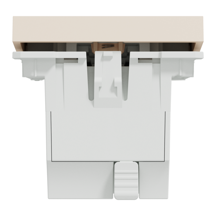 Кнопковий вимикач для жалюзі, 2-клавішний, 6 А, 2 модулі, Unica New, Schneider Electric [NU320744]