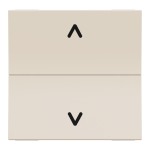 Кнопковий вимикач для жалюзі, 2-клавішний, 6 А, 2 модулі, Unica New - Schneider Electric [NU320744]