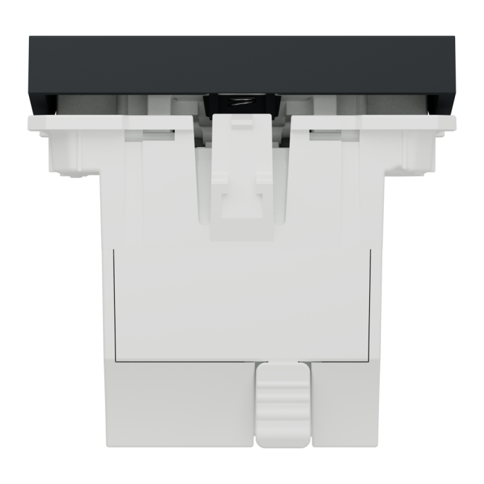 Управління затвором, 2-клавішний, 6 А, 2 модулі, чорний, Unica New, Schneider Electric [NU320754]