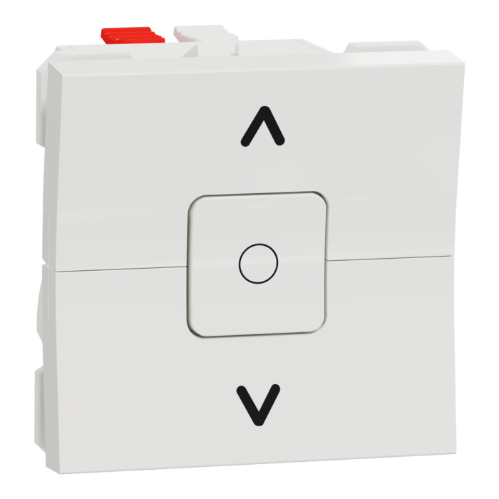 Управління затвором, 3-клавішний, 6 А, 2 модулі, білий, Unica New, Schneider Electric [NU320818]