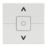 Управління затвором, білий, 3-клавішний, 6 А, 2 модулі, Unica New - Schneider Electric [NU320818]
