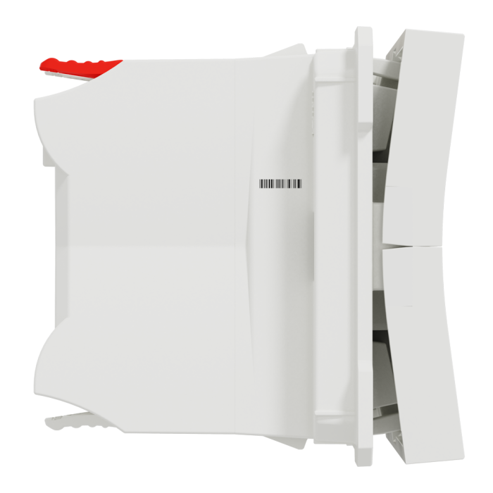 Управління затвором, 3-клавішний, 6 А, 2 модулі, білий, Unica New, Schneider Electric [NU320818]