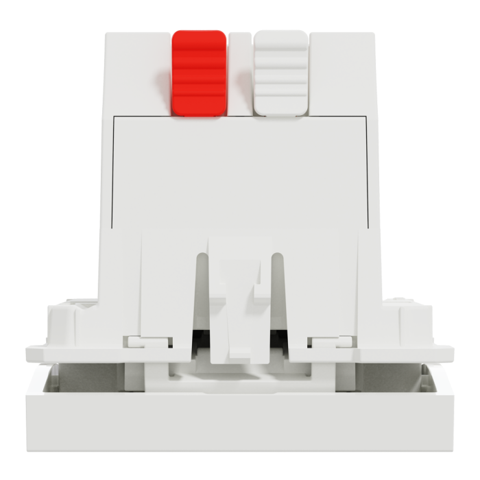 Управління затвором, 3-клавішний, 6 А, 2 модулі, білий, Unica New, Schneider Electric [NU320818]