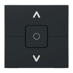 Управління затвором, чорний, 3-клавішний, 6 А, 2 модулі, Unica New - Schneider Electric [NU320854]