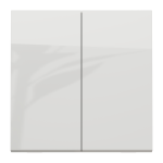 Вимикач, білий, 2-клавішний, 10 А, 2 модулі, Unica New - Schneider Electric [NU321118]