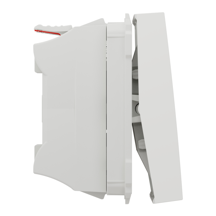 Вимикач, 2-клавішний, 10 А, 2 модулі, білий, Unica New, Schneider Electric [NU321118]