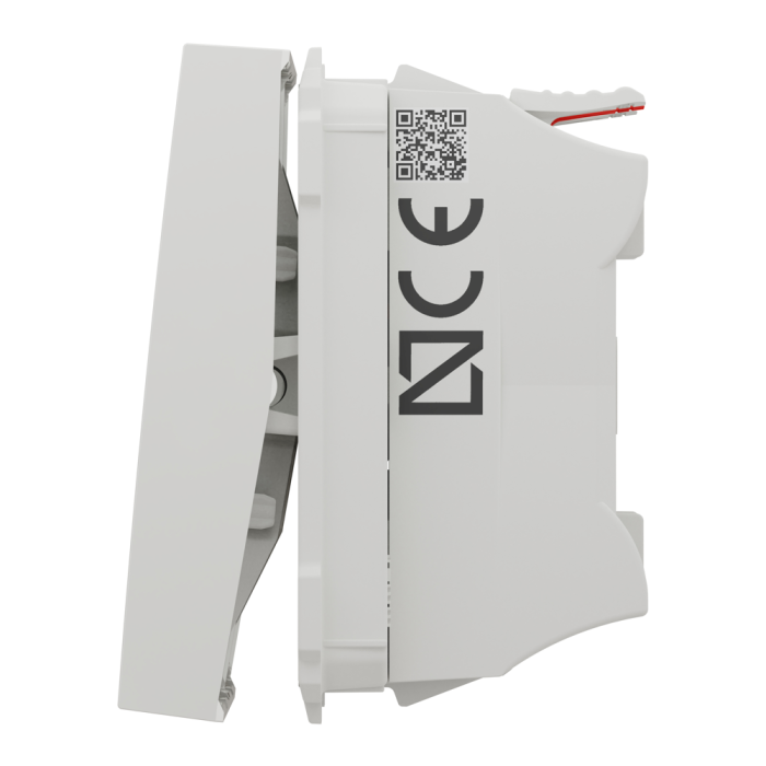 Вимикач, 2-клавішний, 10 А, 2 модулі, білий, Unica New, Schneider Electric [NU321118]