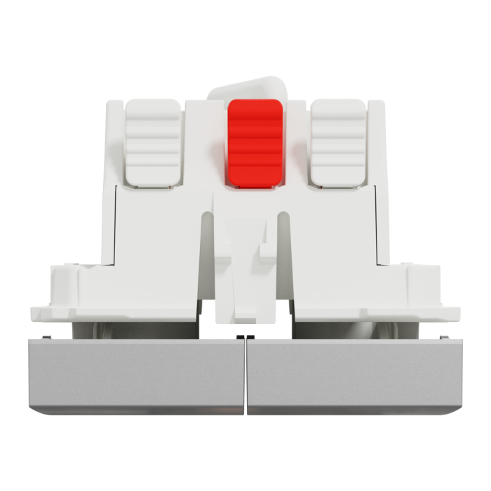 Вимикач, 2-клавішний, 10 А, 2 модулі, алюмінієвий, Unica New, Schneider Electric [NU321330]