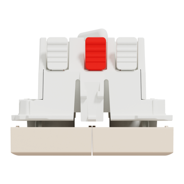 Вимикач, 2-клавішний, 10 А, 2 модулі, Unica New, Schneider Electric [NU321344]