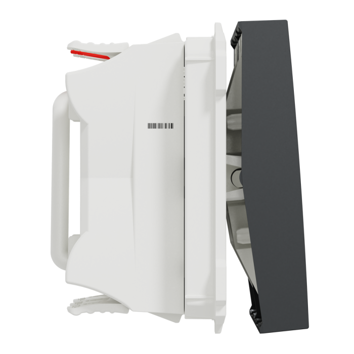 Вимикач, 2-клавішний, 10 А, 2 модулі, чорний, Unica New, Schneider Electric [NU321354]