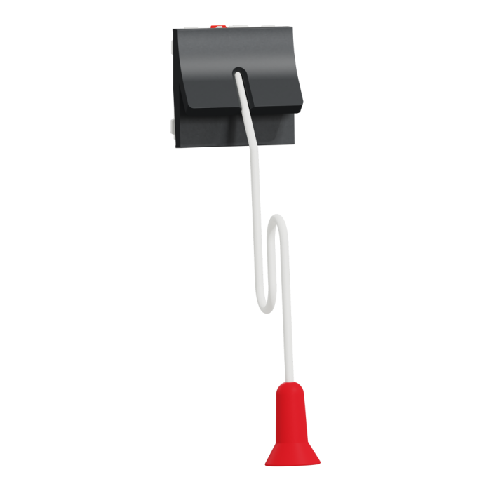 Вимикач натяжної струни, 10 А, 2 модулі, чорний, Unica New, Schneider Electric [NU322654]