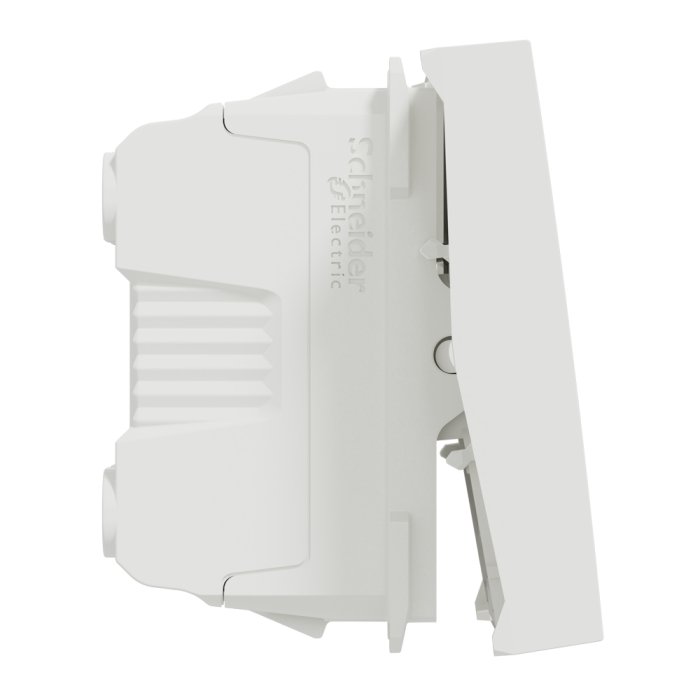 Вимикач, 1-клавішний, 16 А, 2 модулі, білий, Unica New, Schneider Electric [NU326118]