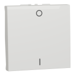 Вимикач, білий, 1-клавішний, 16 А, 2 модулі, Unica New - Schneider Electric [NU326218]