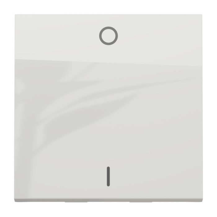 Вимикач, 1-клавішний, 16 А, 2 модулі, білий, Unica New, Schneider Electric [NU326218]