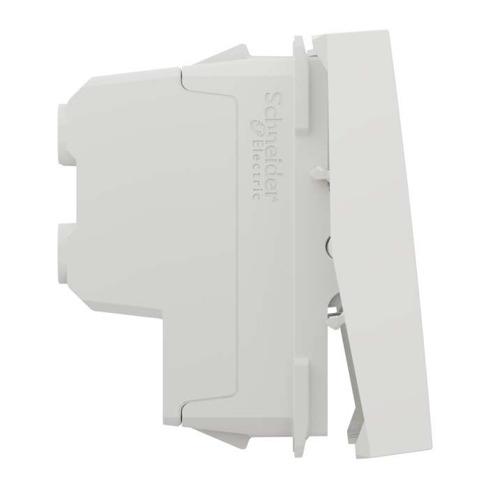 Вимикач, 1-клавішний, 16 А, 2 модулі, білий, Unica New, Schneider Electric [NU326218]