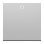 Вимикач, алюмінієвий, 1-клавішний, 16 А, 2 модулі, Unica New - Schneider Electric [NU326230]