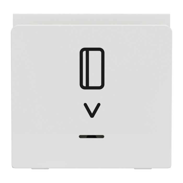 Картковий вимикач, 1-клавішний, 10 А, 2 модулі, білий, Unica New, Schneider Electric [NU328318]