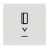 Картковий вимикач, білий, 1-клавішний, 10 А, 2 модулі, Unica New - Schneider Electric [NU328318]