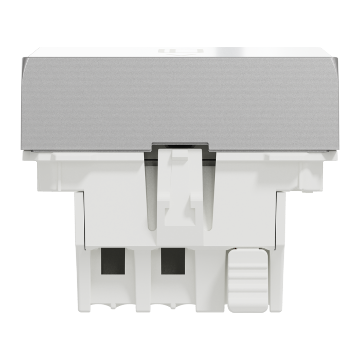 Картковий вимикач, 1-клавішний, 10 А, 2 модулі, алюмінієвий, Unica New, Schneider Electric [NU328330]