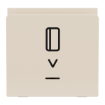 Картковий вимикач, 1-клавішний, 10 А, 2 модулі, Unica New - Schneider Electric [NU328344]