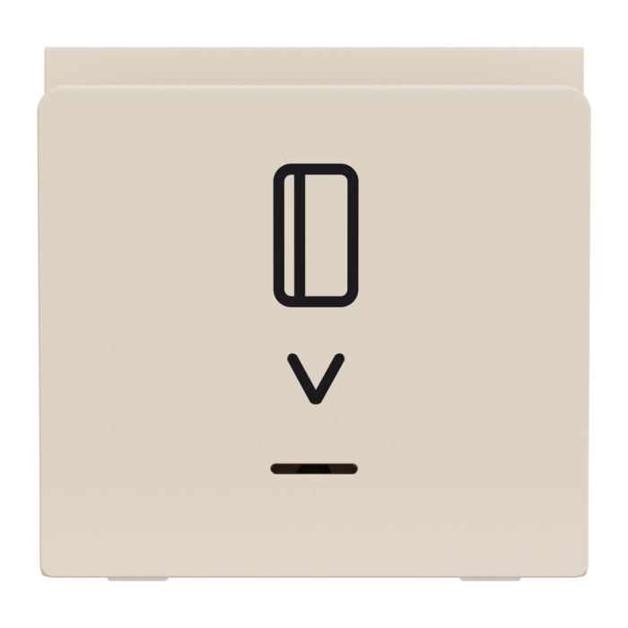 Картковий вимикач, 1-клавішний, 10 А, 2 модулі, Unica New, Schneider Electric [NU328344]