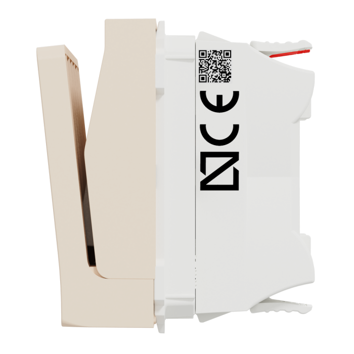 Картковий вимикач, 1-клавішний, 10 А, 2 модулі, Unica New, Schneider Electric [NU328344]