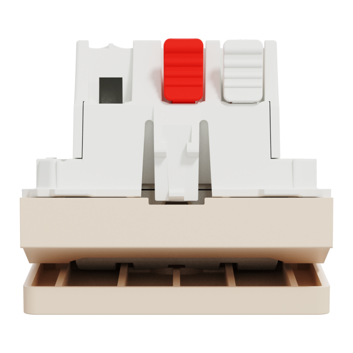 Картковий вимикач, 1-клавішний, 10 А, 2 модулі, Unica New, Schneider Electric [NU328344]