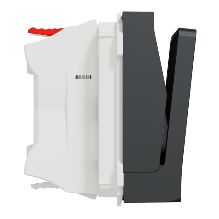 Картковий вимикач, 1-клавішний, 10 А, 2 модулі, чорний, Unica New, Schneider Electric [NU328354]