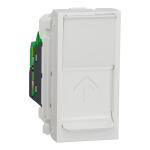 Мультимедійна розетка, біла, 1 модуль, (S-One), Unica New - Schneider Electric [NU341018]