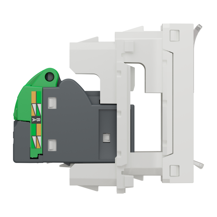 Мультимедійна розетка, 1 модуль, біла, Unica New, Schneider Electric [NU341018]
