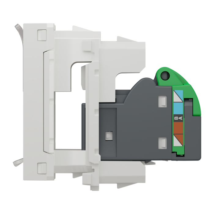 Мультимедійна розетка, 1 модуль, біла, Unica New, Schneider Electric [NU341018]