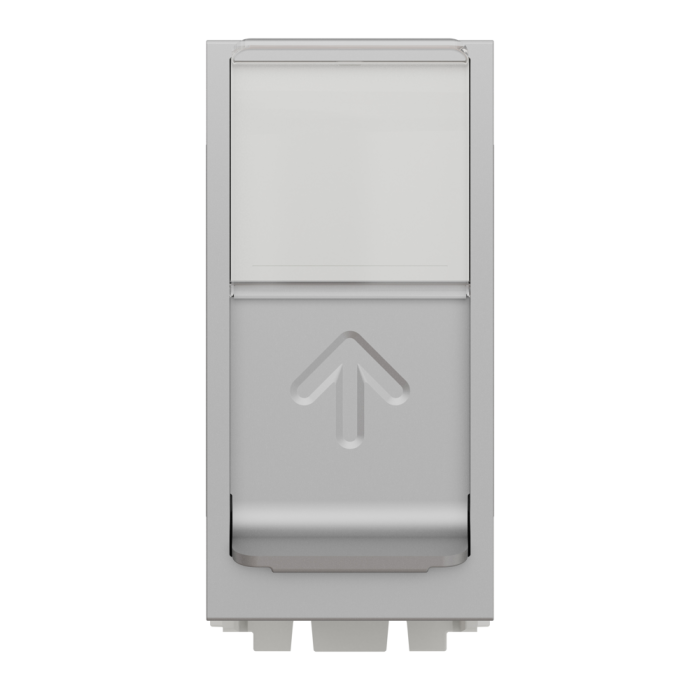 Мультимедійна розетка, 1 модуль, алюмінієва, Unica New, Schneider Electric [NU341030]