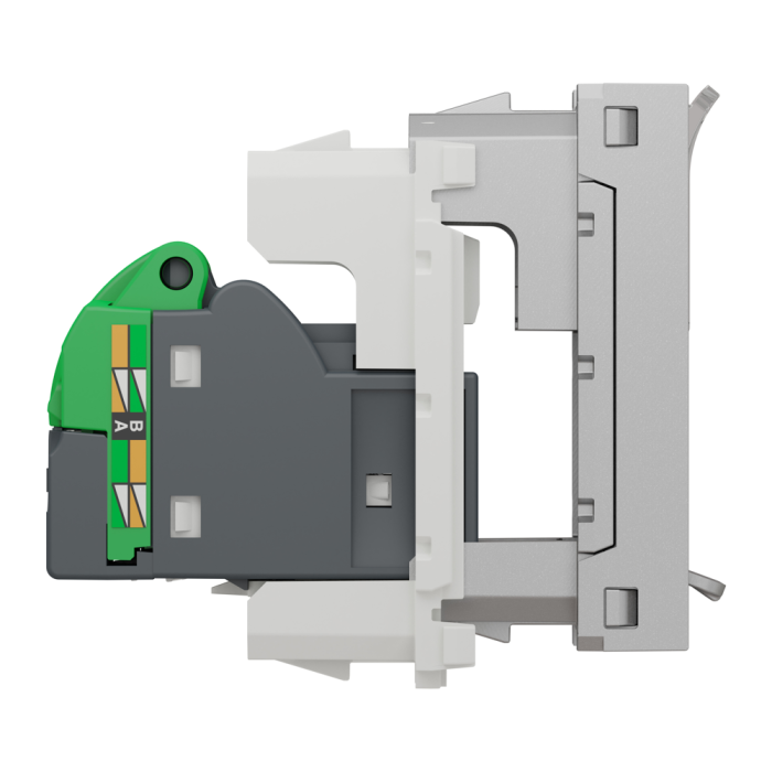Мультимедійна розетка, 1 модуль, алюмінієва, Unica New, Schneider Electric [NU341030]