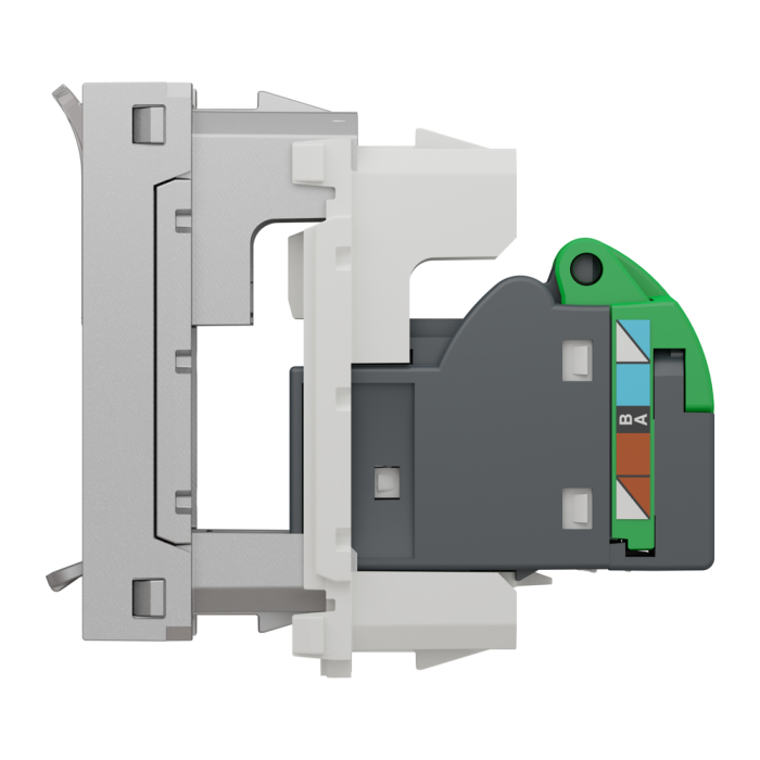 Мультимедійна розетка, 1 модуль, алюмінієва, Unica New, Schneider Electric [NU341030]