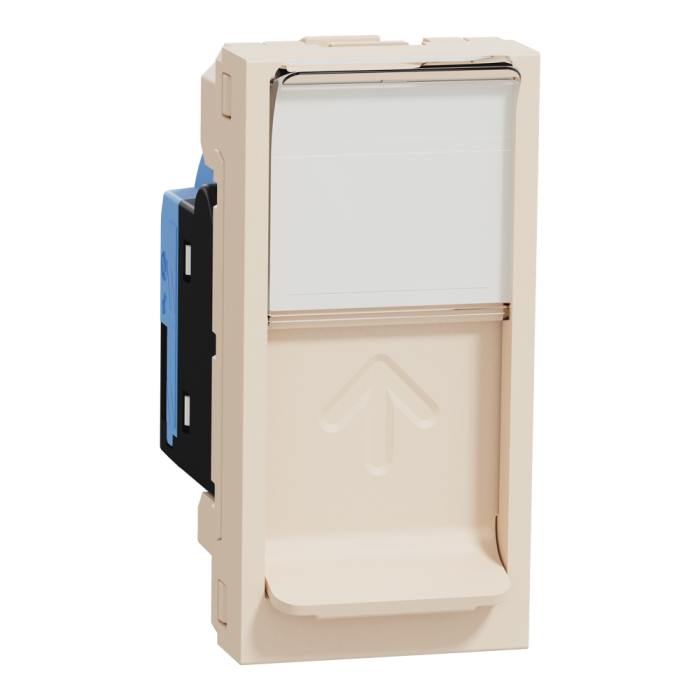 Мультимедійна розетка, 1 модуль, Unica New, Schneider Electric [NU341044]