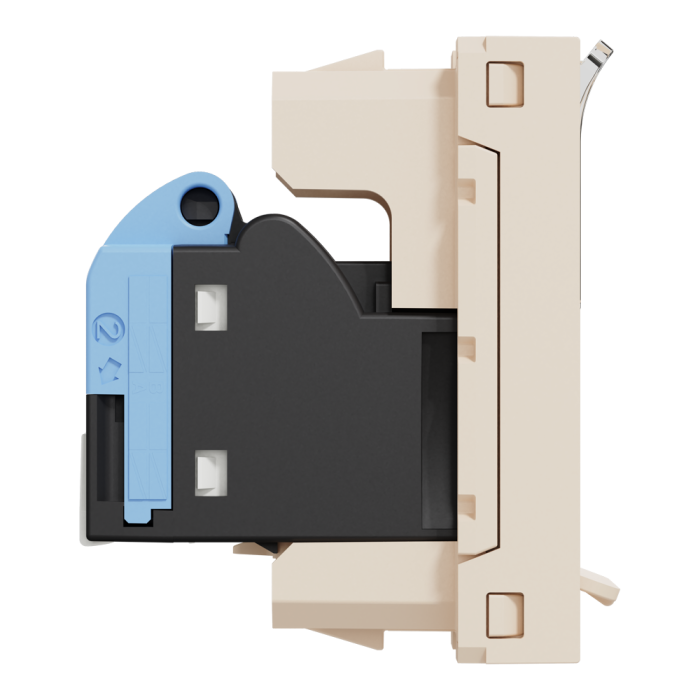 Мультимедійна розетка, 1 модуль, Unica New, Schneider Electric [NU341044]
