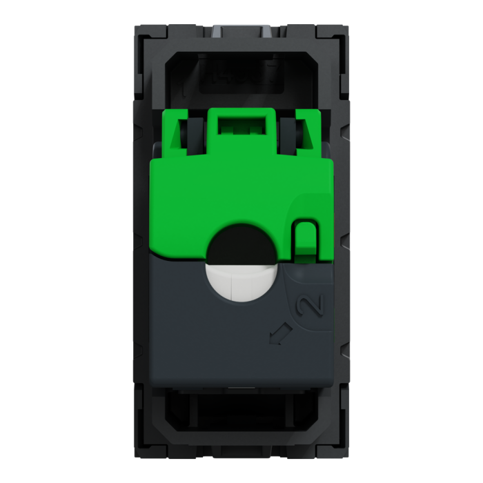 Мультимедійна розетка, 1 модуль, чорна, Unica New, Schneider Electric [NU341054]