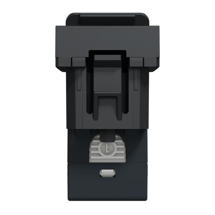 Мультимедійна розетка, 1 модуль, чорна, Unica New, Schneider Electric [NU341054]